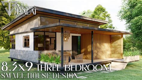 Modern Bahay Kubo Simple House Design 3 Bedroom 84x99 Meters Modern