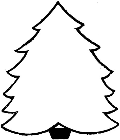 Christmas Tree Coloring Page Free Download On Clipartmag