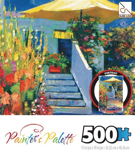 Sure lox puzzles 500 pieces. Sure-Lox 500 Piece Painters Palette Nantucket Flower ...