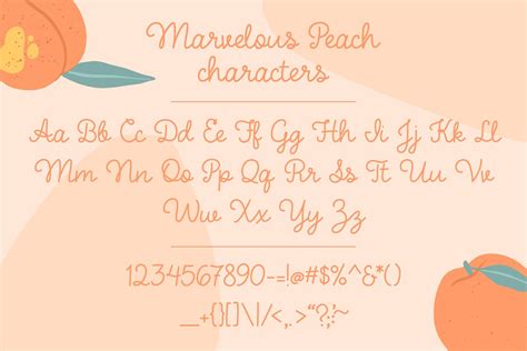Marvelous Peach Handwritten Font Stunning Script Fonts Creative