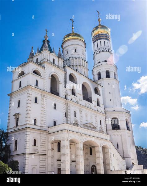 Cathedral Of The Archangel Kremlin Moscow Russia Stock Photo Alamy