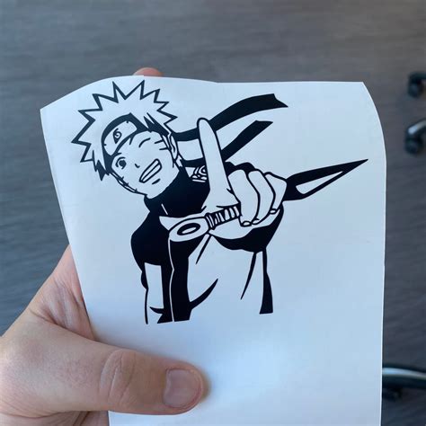 Naruto Pointing Stickerdecal Anime Etsy