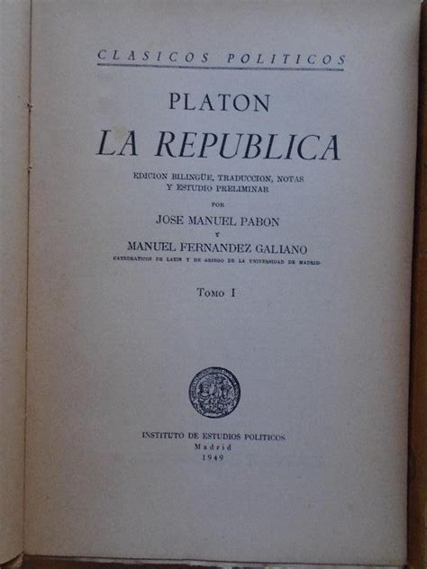La República Edición Bilingüe Traducción Notas Y Estudio Preliminar