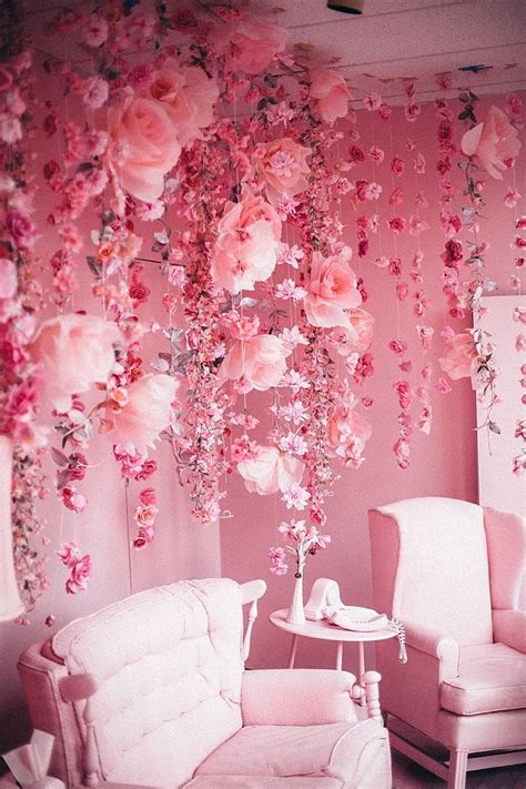 Pin By Ying Zhang On Beauty Pink Room Pink Walls Decor
