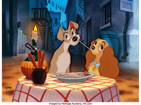 Lady And The Tramp Bella Notte Limited Edition Cel 163