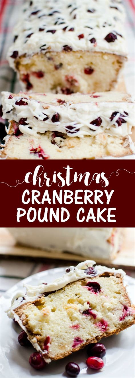 Above all,this cake topped with white cream cheese frosting, red cranberries and drizzled. Christmas Cranberry Pound Cake - A Grande Life