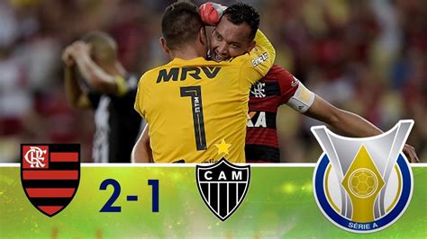 Melhores Momentos Flamengo 2 x 1 Atlético MG Campeonato Brasileiro
