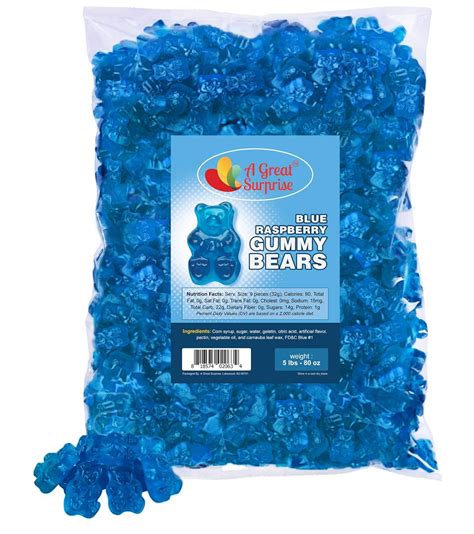 Gummy Bears Blue Candy Bulk Candy Gummy Bears Blue