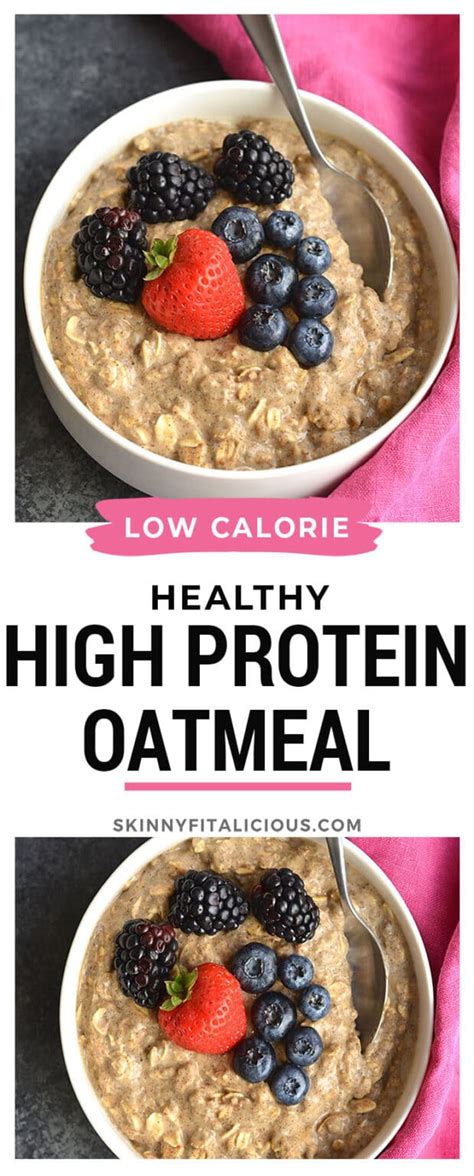 High Protein Oatmeal How To Make Healthier Oatmeal Gf Low Cal