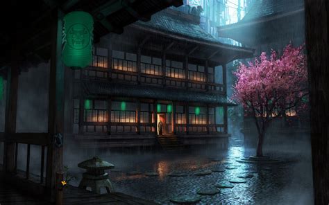 Japanese Chinese Architecture Chinese Anime Hd