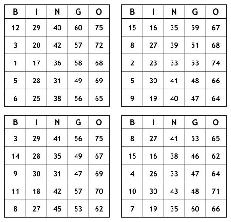 Free Printable Bingo Game Sheets Printable Jd