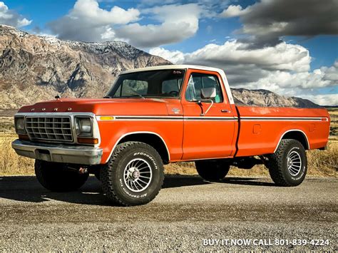 1978 Ford F150 Ranger Xlt 4x4 One Owner Barnfind Survivor Ac Strong