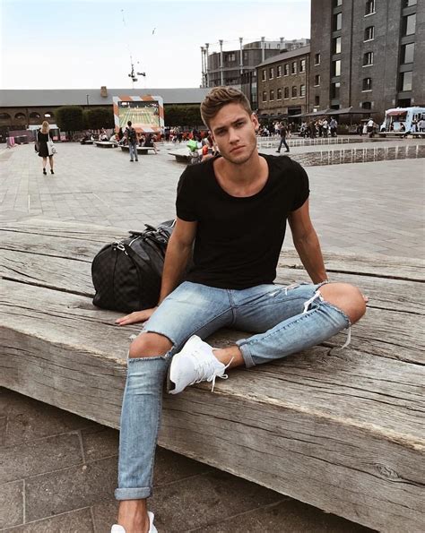 Boy Fashion Mens Fashion Style Fashion Tobias Ripped Jeans Skinny