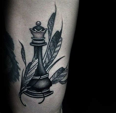 60 King Chess Piece Tattoo Designs For Men Powerful Ink Ideas Chess