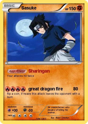Pokémon Sasuke 4661 4661 Sharingan My Pokemon Card
