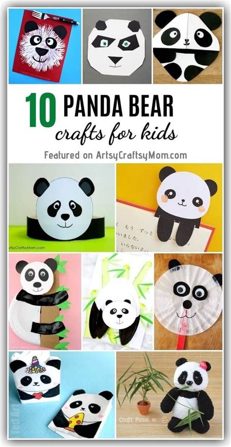 10 Playful Panda Crafts For Kids Panda Bear Crafts Panda Craft Bear