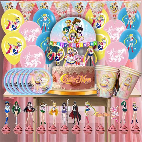 Sailor Moon Happy Birthday Party Decoration Theme Idea Etsy