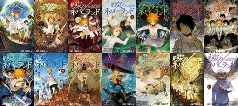 Manga The Promised Neverland Volumes 1 14 Covers Compiled
