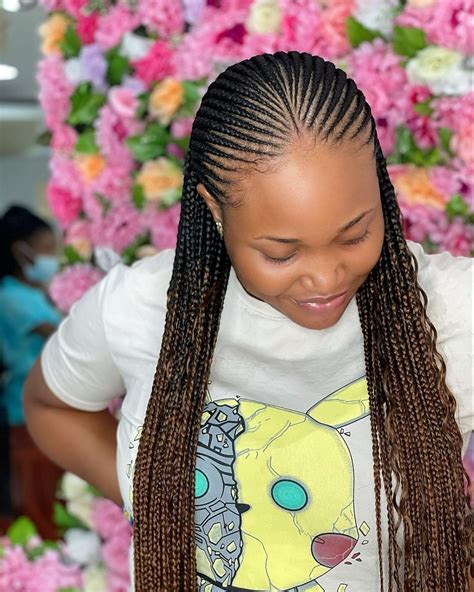 35 Beautiful Cornrow All Back Styles For 2024 Thrivenaija Braided Cornrow Hairstyles