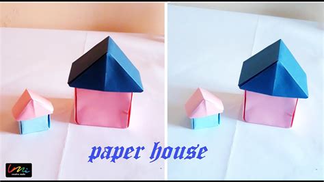 How To Make Paper Housevery Easy Paper Craft Youtube