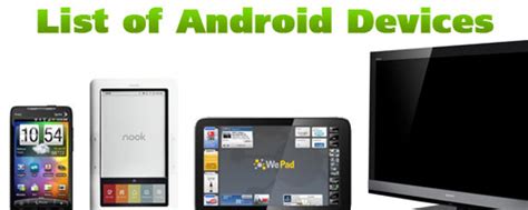 List of Android Devices - AndroidTapp