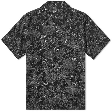 orslow hawaiian vacation shirt black end