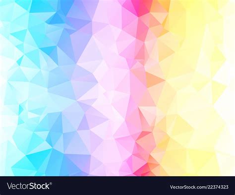 Colorful Light Abstract Triangle Background Vector Image