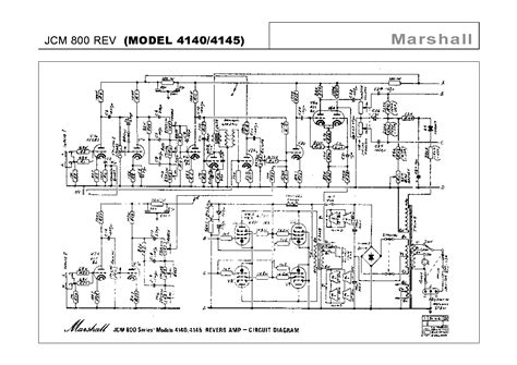 Marshall Model 41404145 Jcm800 Rev Service Manual Download Schematics