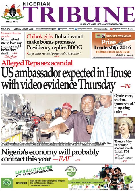 12th July 2016 By Nigerian Tribune Issuu