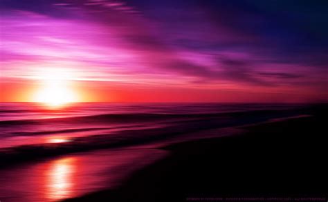 44 Purple And Pink Sunset Wallpaper