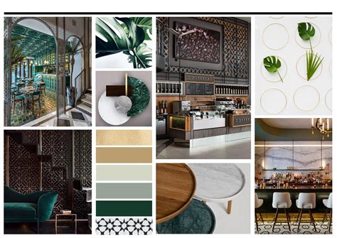 Mood Board Interior Design Restaurant Decoomo