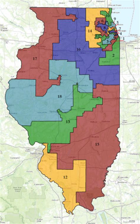 Illinois State Senate District Map Printable Map