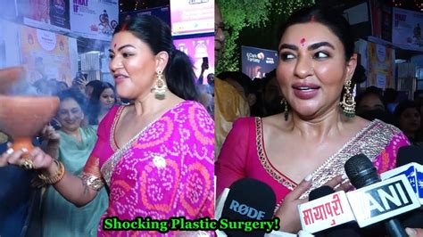 Sushmita Sen Looks Unrecognizable At Durga Puja After Her Plastic Surgery And Botox And Lip