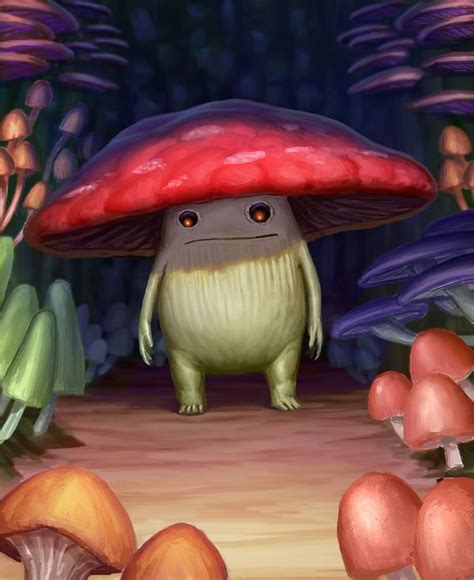 Myconid Little Mushroom Man I Like All The Other Mushrooms In The