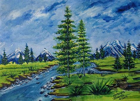 Buy Beautiful Nature Handmade Painting By Mahendra Shewale Codeart