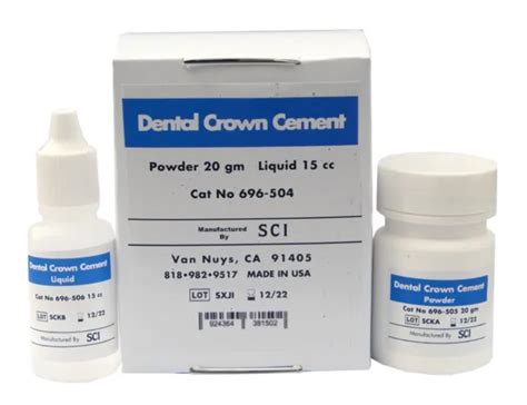 Dental Crown Cement By Sci Permanent Glass Ionomer Orthodontic Dental