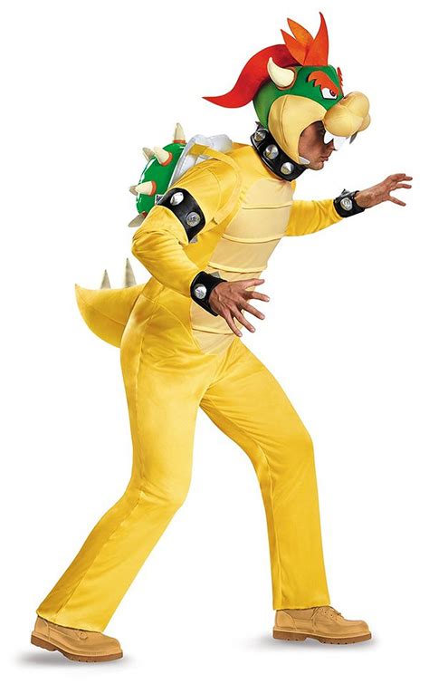 Nintendo Super Mario Bros King Koopa Bowser Deluxe Costume Adult Xl Sexiz Pix