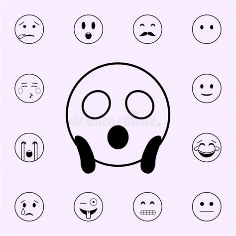 Emoticon Terrified Stock Illustration Illustration Of Smile 22756638