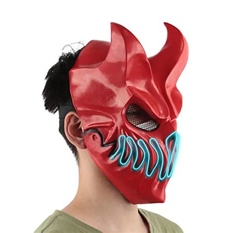 Ausuky Halloween Demon Latex Mask Slaughter To Prevail Devil Darkness