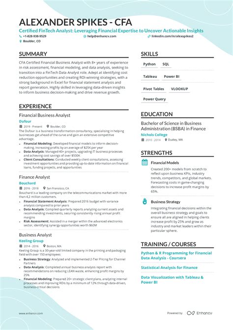 Combination Resume Templates | Hybrid Resume Templates by Enhancv | PDF