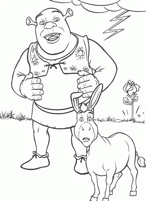 Desenhos De Shrek E Donkey 2 Para Colorir E Imprimir Colorironlinecom