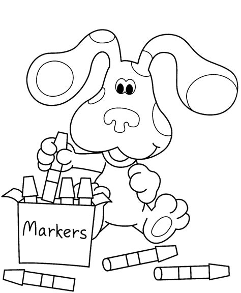 Entrelosmedanos Blues Clues Coloring Pages