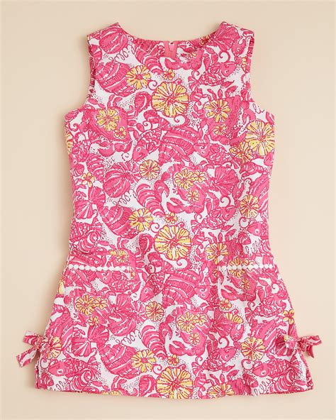 Lilly Pulitzer Girls Little Lilly Classic Shift Dress Sizes 2 6
