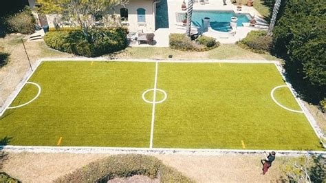 Sports Field Artificial Grass Bocce Ball And Tennis Court