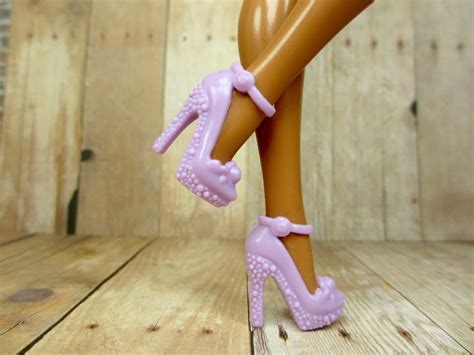 Lilac Barbie Doll Shoes Textured Pointed Toe Heels All Variety Shop