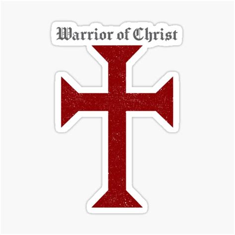Warrior Of Christ Sticker For Sale By Ovnil Redbubble