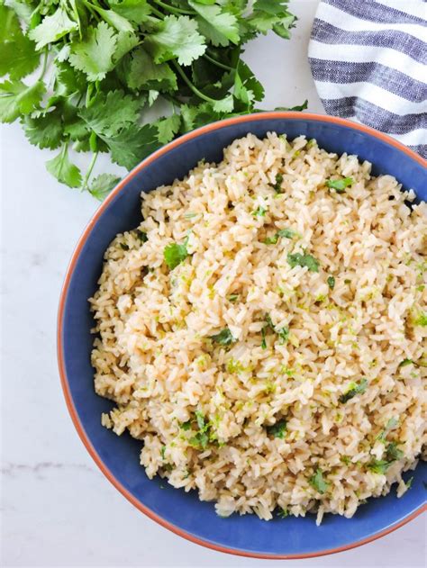 Serve this dish with any protein you like. Easy Cilantro Lime Rice Recipe - Fresh Fit Kitchen