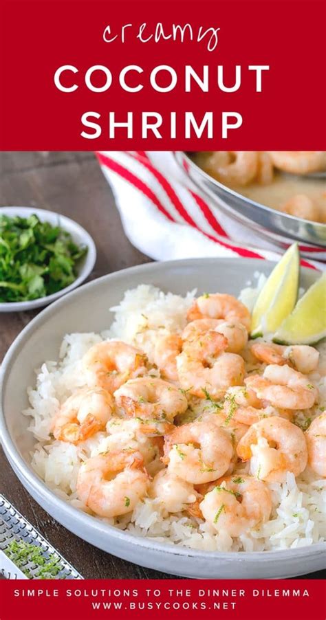 Creamy Coconut Shrimp Busy Cooks