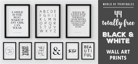 44 Free Modern Black and White Wall Art Printables - World of Printables