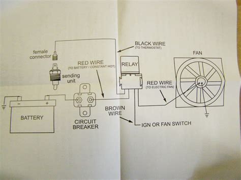 electric radiator fan wiring diagram